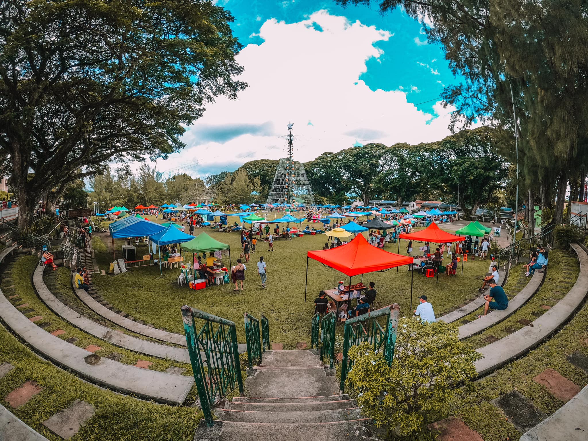 Picture of the Valencia Town Plaza and St. Nicholas of Tolentine Parish Church